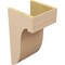Ekena Millwork 10"W x 10"D x 20"H Wide Del Monte Rough Cedar Woodgrain TimberThane Corbel, Primed Tan CORUR10X10X20DELRCPR - alternate 6
